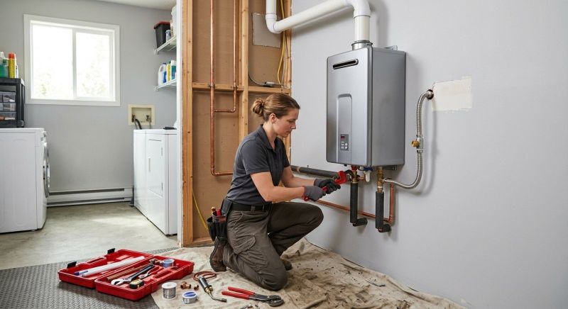 Tankless Heater Installation project example